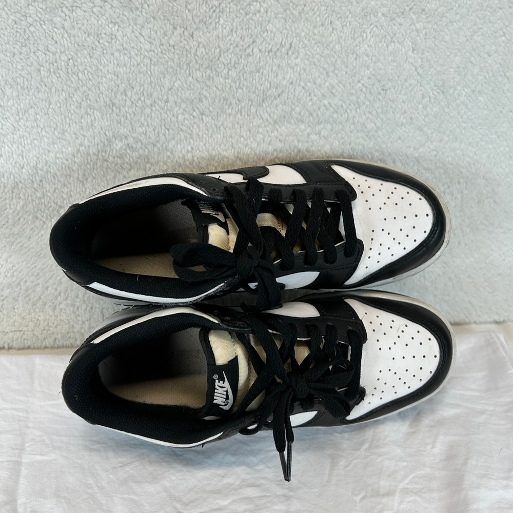 Nike Dunk Low Panda Black White GS Sneakers CW1590-100 Mens Womens Shoes Size 6Y - Picture 9 of 15